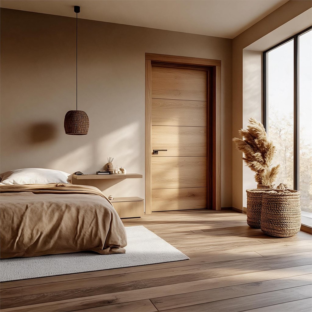 ¿Puerta de madera para el dormitorio principal? Descubra sus ventajas
