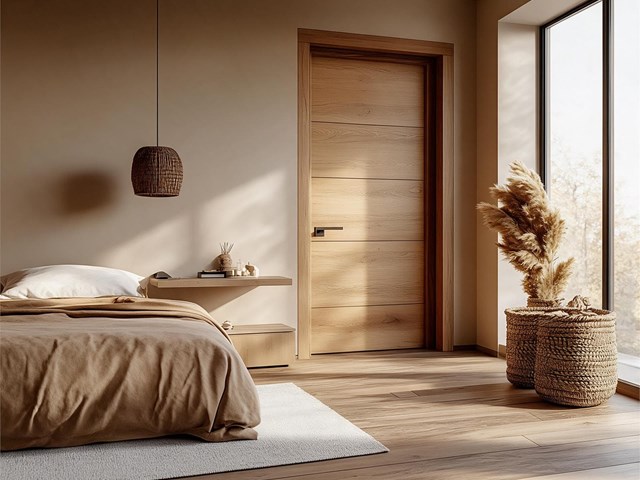 ¿Puerta de madera para el dormitorio principal? Descubra sus ventajas